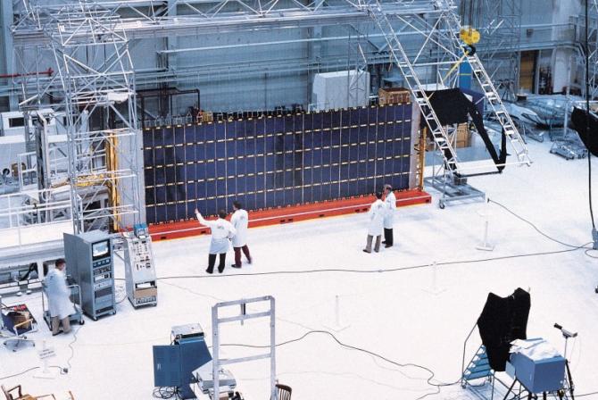 Image of the solar panels being deployed 