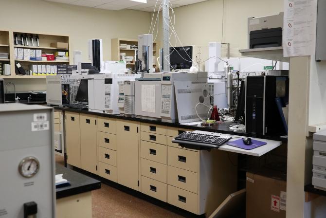 Research equipment in a lab